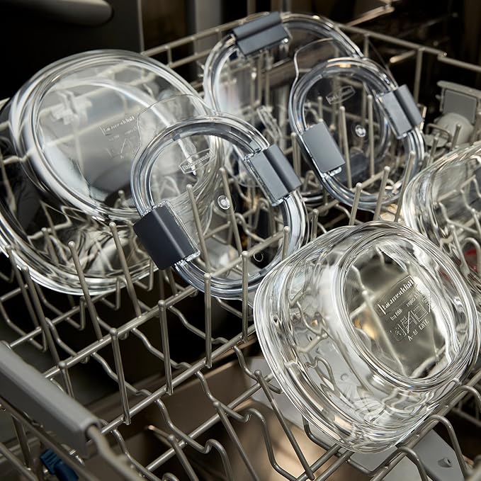 Rubbermaid Brilliance® Glass Round Leak-Proof 6-Piece Set Food Storage