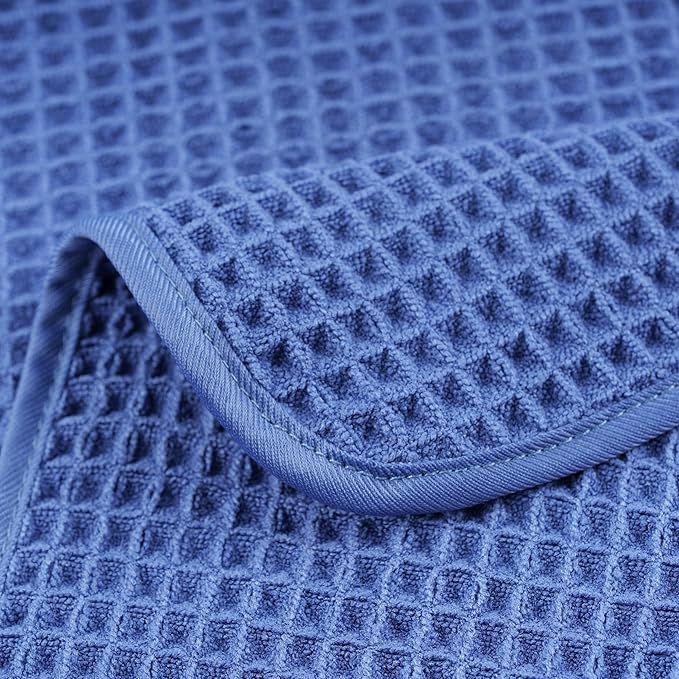 POLYTE 430 GSM Microfiber Lint Free Hand Towel, 16 x 30 in, 4 Pack