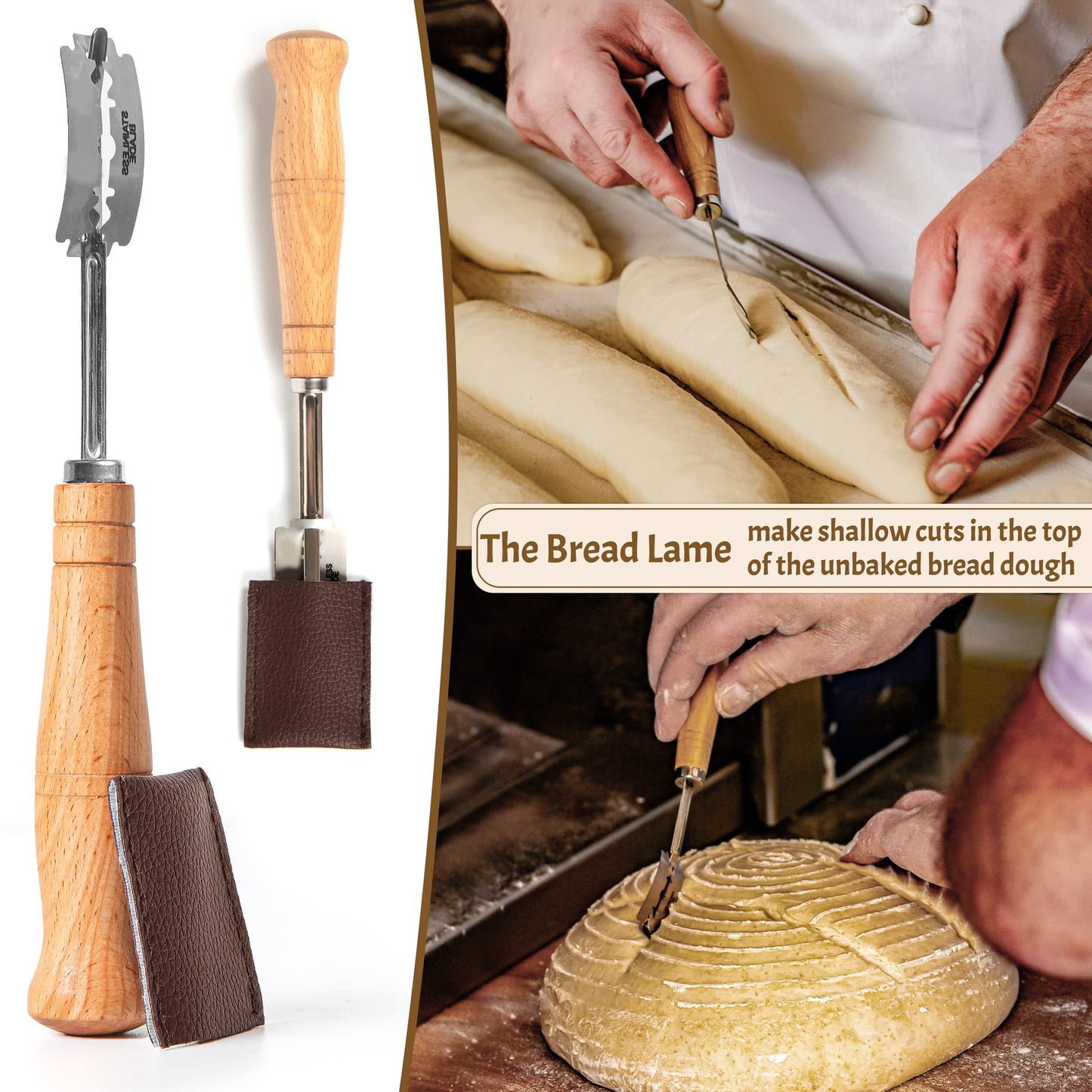 CRISS ELITE Sourdough Bread Baking Supplies Starter Kit, Banneton Proofing Basket 9'' Round and 10” Oval, Sourdough Starter Jar, Scraper, Scoring Lame, Brush, Short Danish Whisk, Gift Set