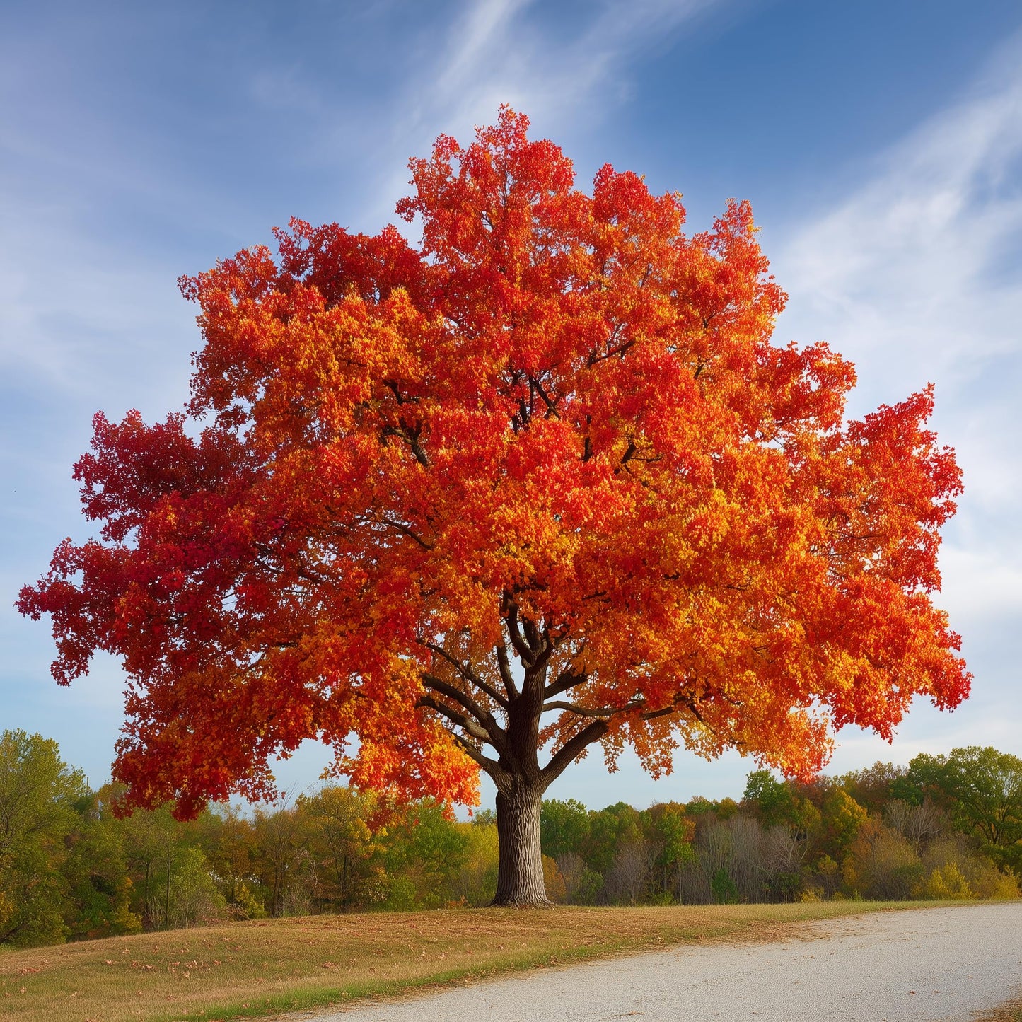 2 Northern Red Oak Trees - 24-36" Tall Live Plants - 2-3 Foot Tall Fast Growing Shade Trees - Quercus rubra - (2 Pack)