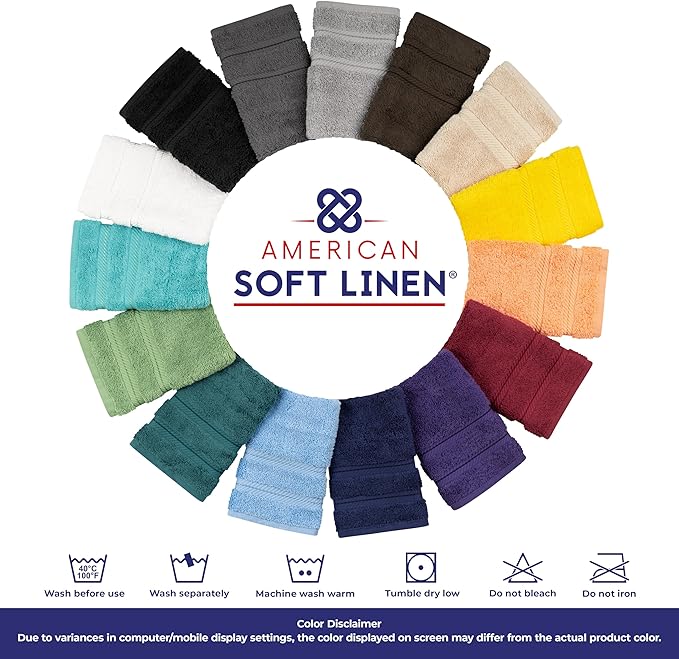 American Soft Linen Luxury Washcloths