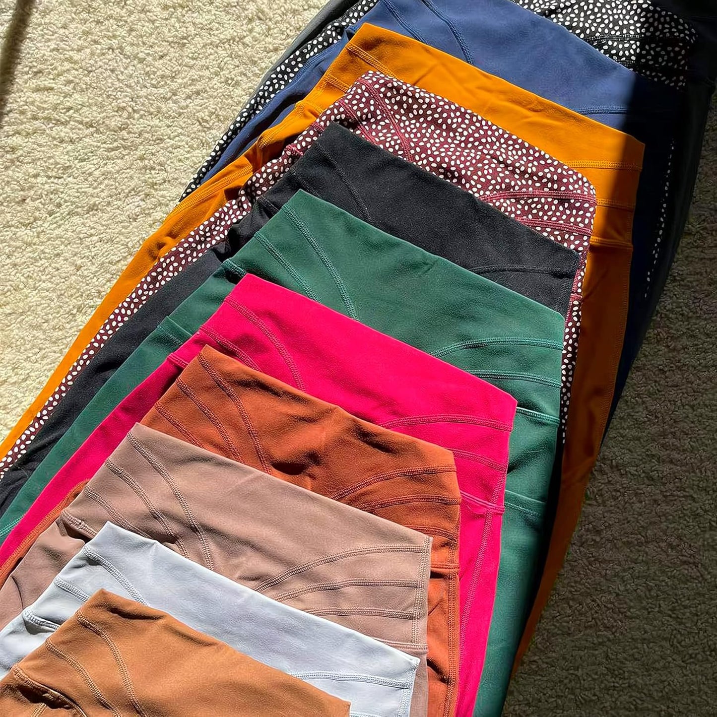 Aoxjox High Waisted Workout Leggings for Women Trinity Yoga Pants 26.5"