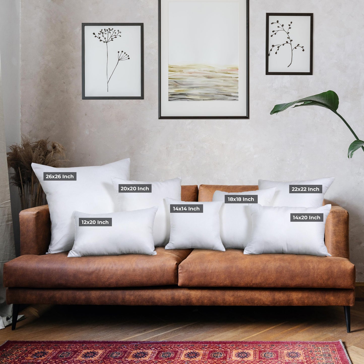 Utopia Bedding Throw Pillows (Set of 4, White) – 18 x 18 Inches Down Alternative Pillows for Bed, Sofa, and Couch - Fluffy Decorative Stuffer Pillow for Indoors & Outdoors