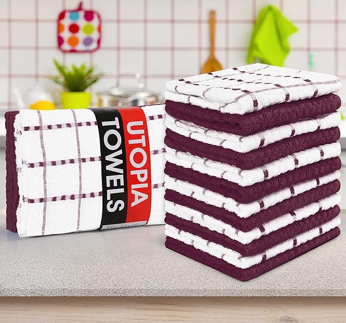 Utopia Towels - Kitchen Towels 12 Pack, 15 x 25 Inches, 100% Ring Spun Cotton