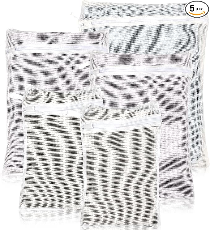 5-Piece Organic Cotton Laundry Bags