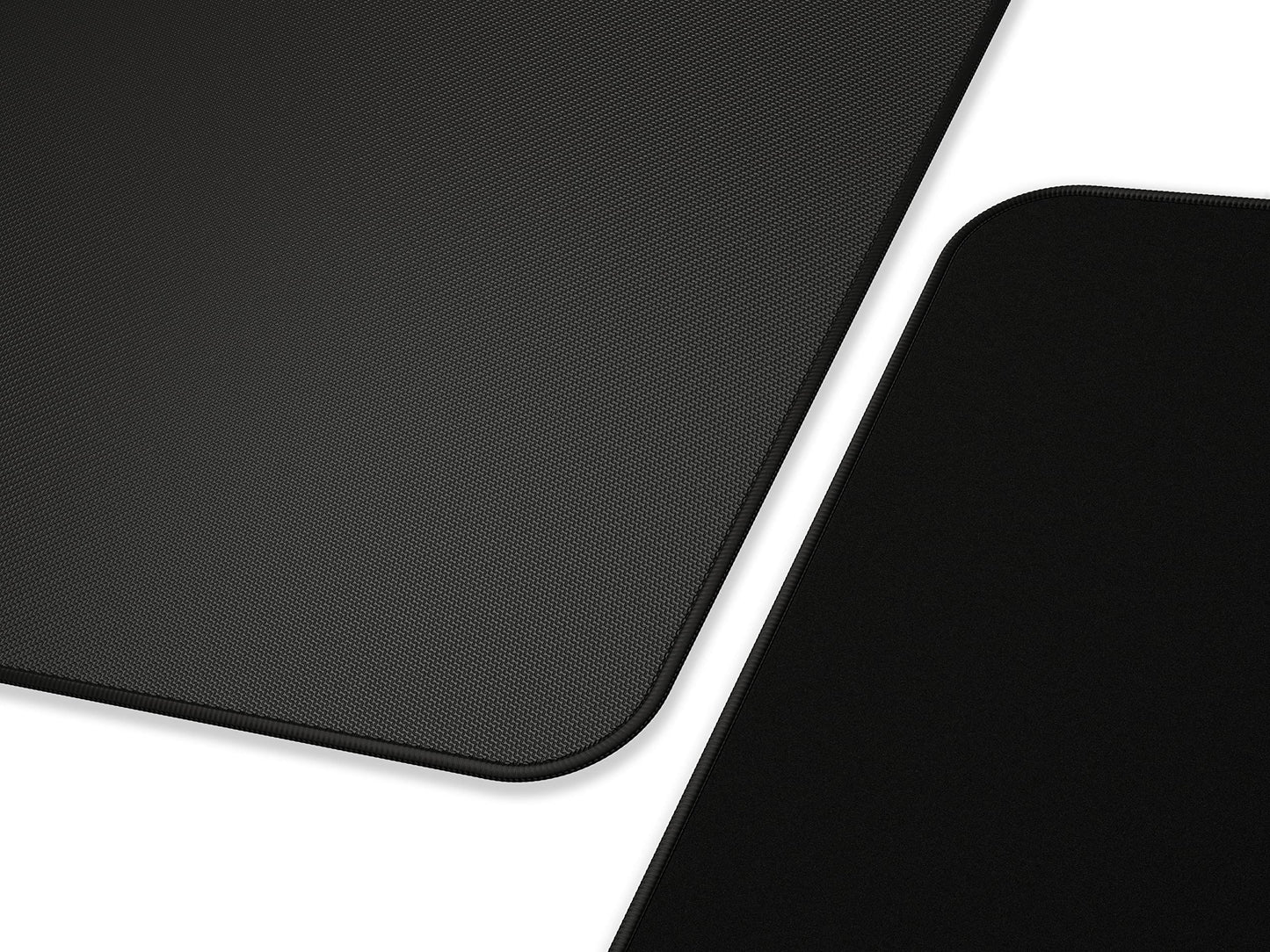 Glorious Large Gaming Mouse Mat/Pad - Stealth Edition - Stitched Edges, Black Cloth Mousepad | 11"x13" (G-L-Stealth)