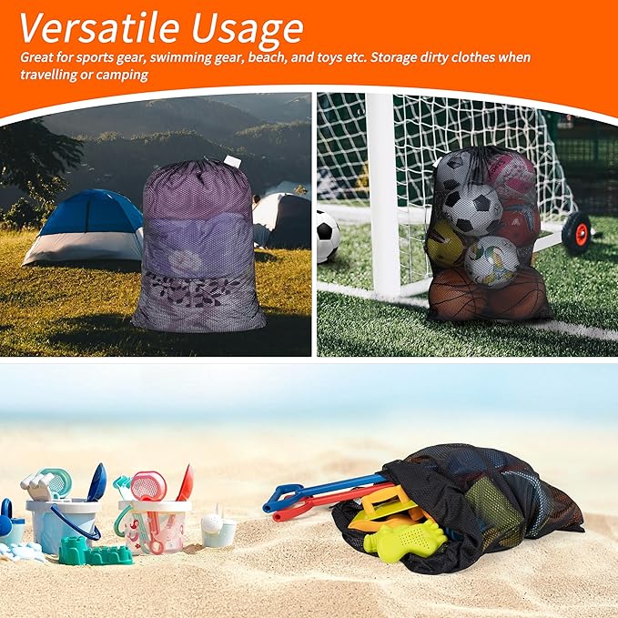 Polecasa Extra Heavy Duty Large Diamond Mesh Laundry Bags