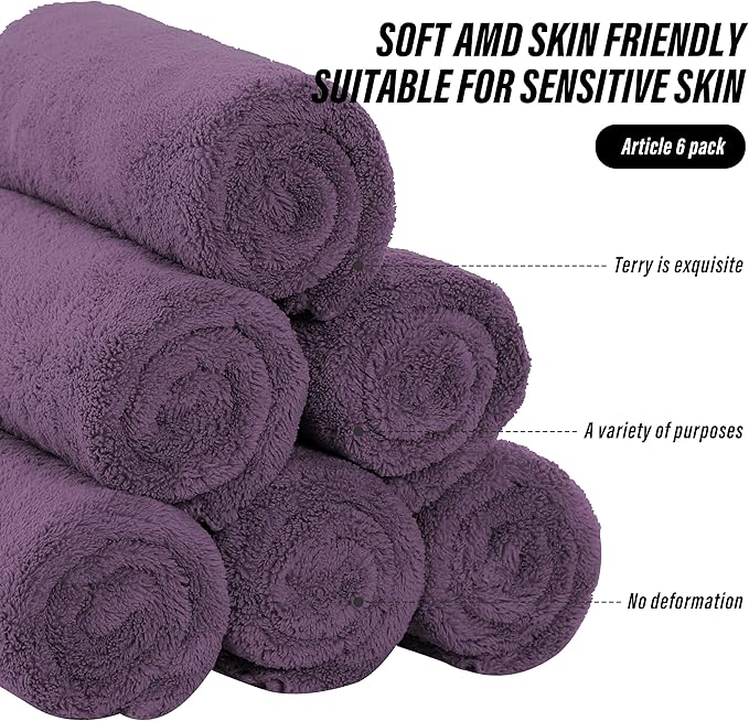 MOONQUEEN 6 Pack Premium Hand Towels