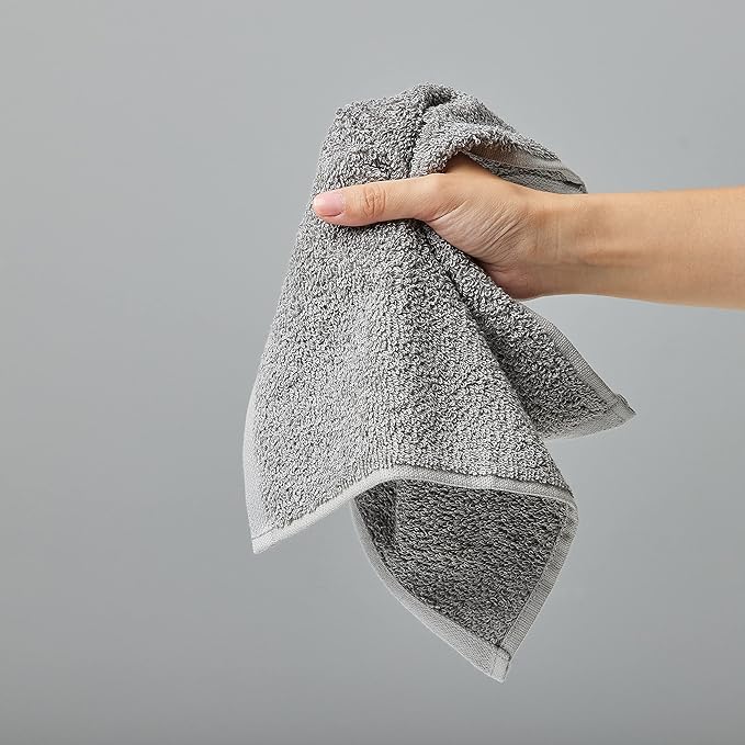 Amazon Basics Fast Drying Cotton Washcloths