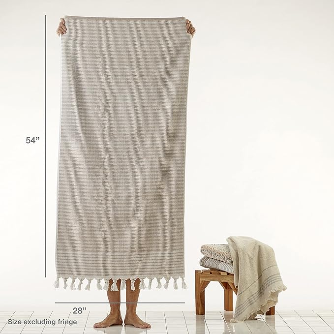 SKL Home Longborough 100% Turkish Cotton Premium Bath Towel, 640 GSM, Soft &