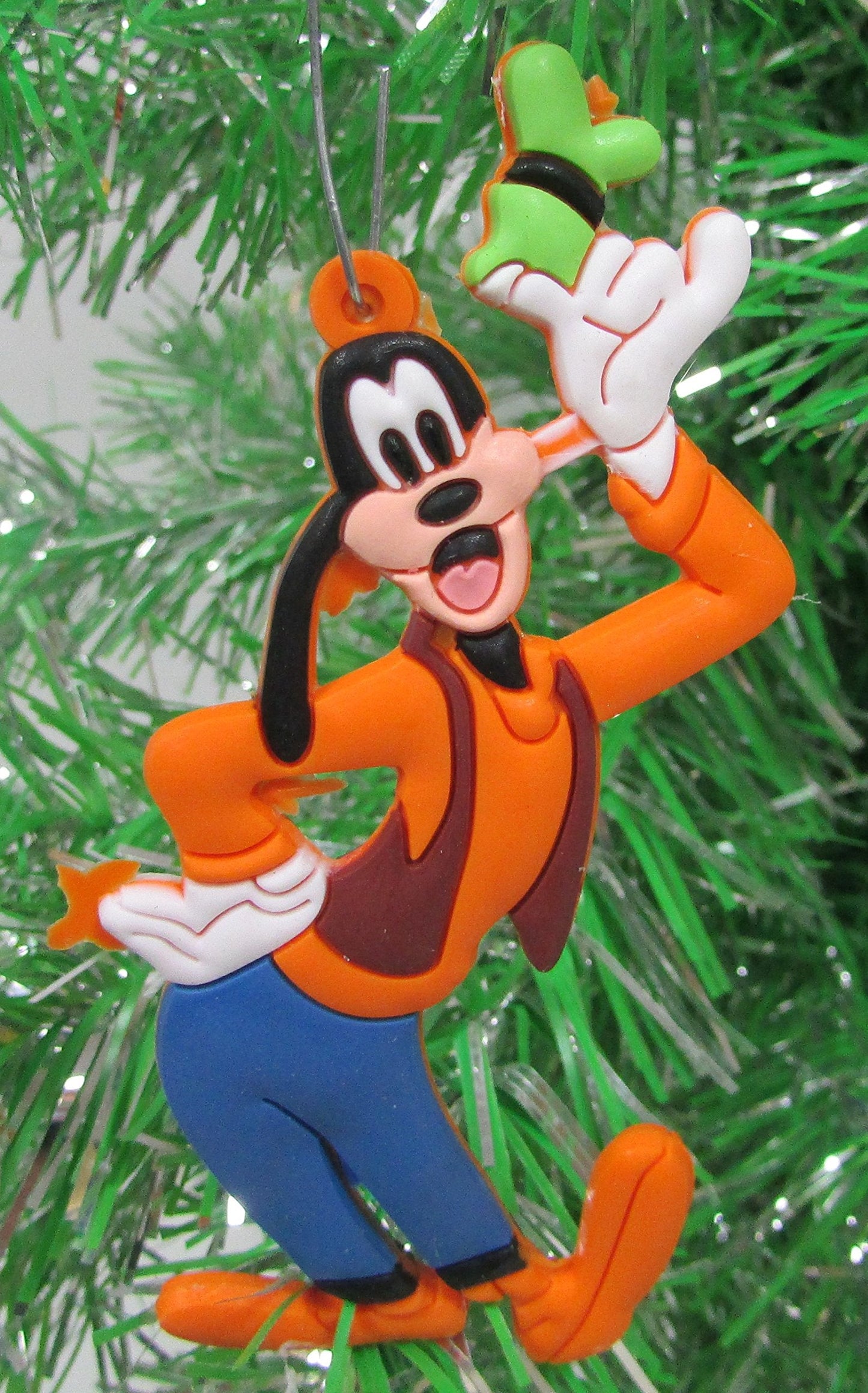Mickey Mouse 6 Piece Ornament Set Featuring Mickey Mouse, Minnie Mouse, Donald Duck, Daisy Duck, Goofy and Pluto - Unique Shatterproof Plastic Design - Great for Kids