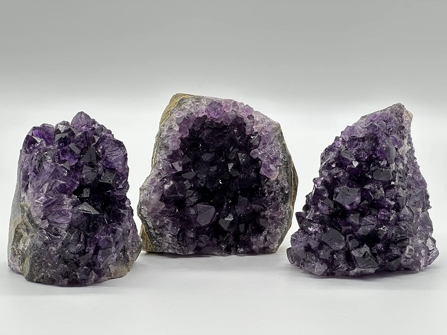 GAF TREASURES Uruguayan Deep Purple Amethyst Cluster, Amethyst Geode, Raw Amethyst, Amethyst Cathedral, Amethyst Druze, Amethyst Crystal (0.3-0.5 lb)