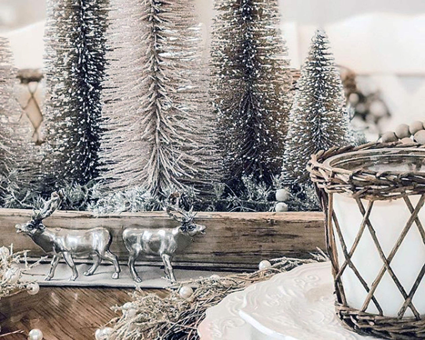 Vagabond House Pewter Deer/Elk Salt and Pepper Shakers Set Artisan Designer Handcrafted for Cabin Lodge Mountain Décor 4.5 inch Tall