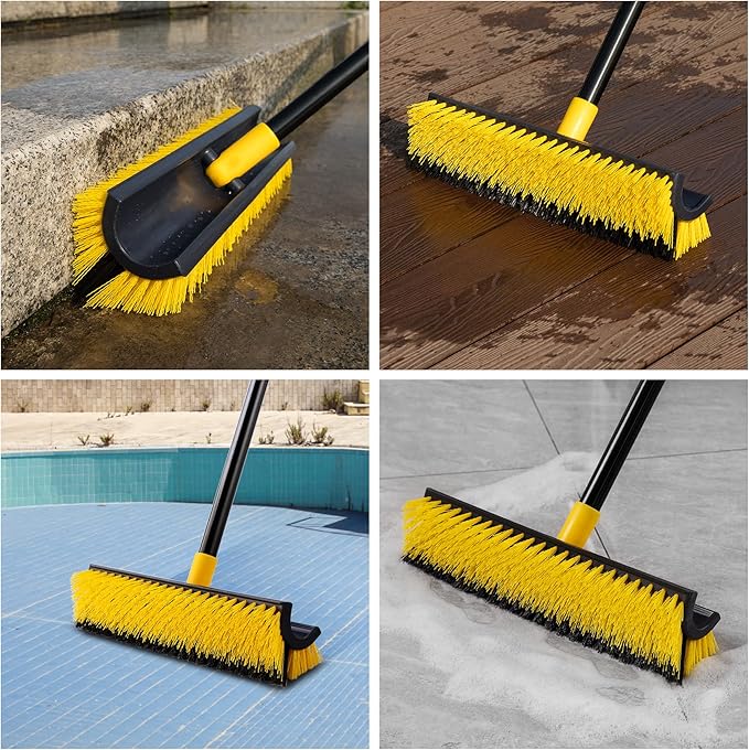 Yocada Double-Sided Floor Scrub Brush Triangle Brush Corner Crevice Cleaning