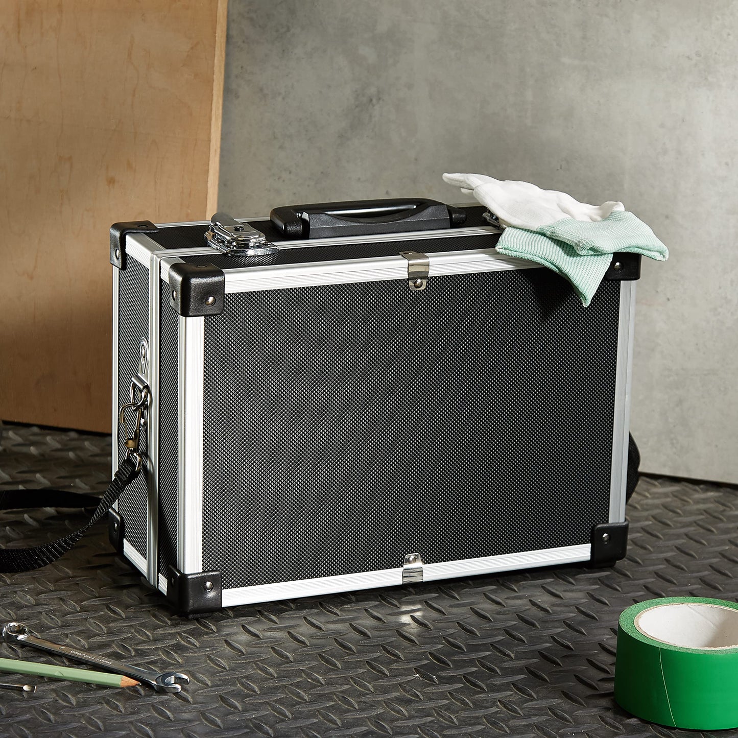Perel 1821-N Aluminium Tool Case, 320 x 230 x 155 mm