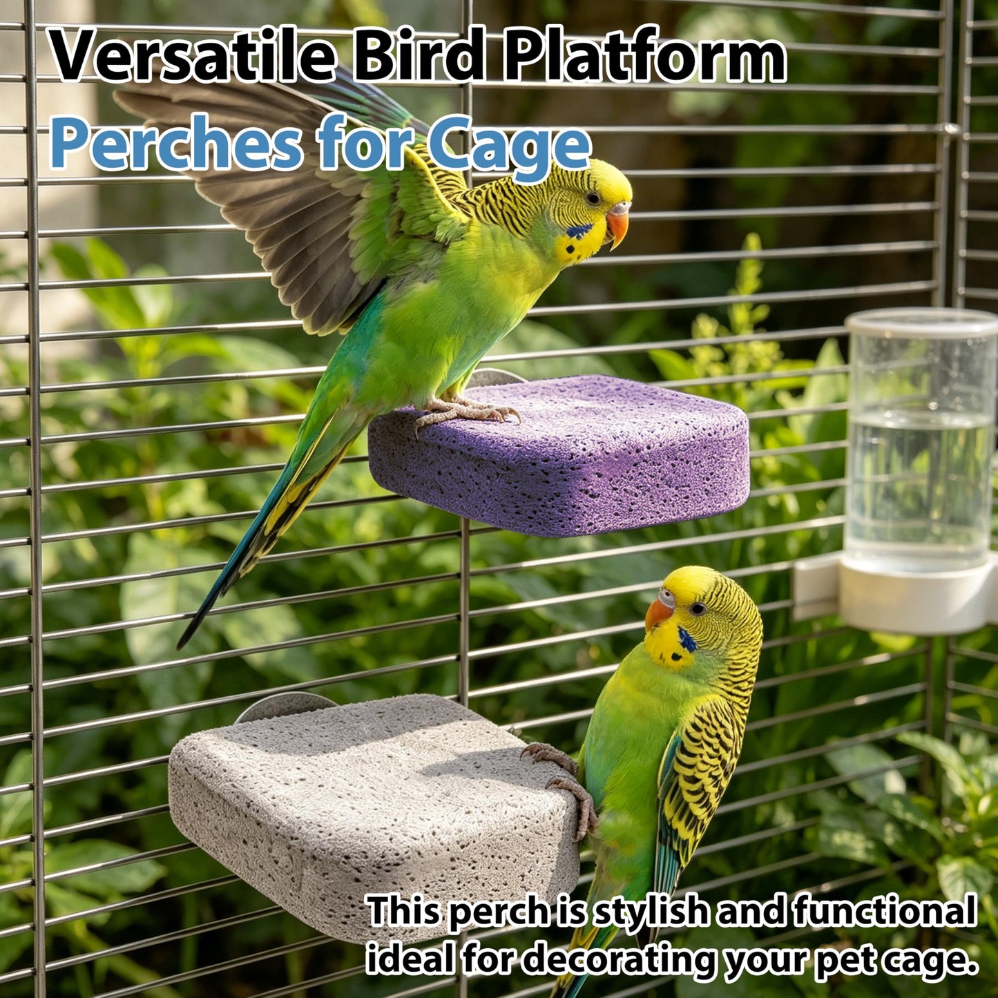 6Pcs Bird Beak Grinding Stone,Rough-Surfaced Grinding Stone,Calcium Mineral Bird Perch,Beak & Claw Trimming Accessory,Natural Chewing Toys for Budgie Cockatiel Conure Lovebird Finch Small Medium Birds