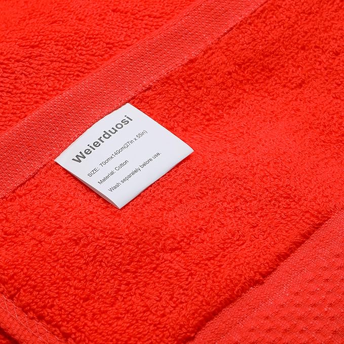 Cotton Bath Towels Set, 2-Piece Set Super Absorbent Quick Drying, Suitable
