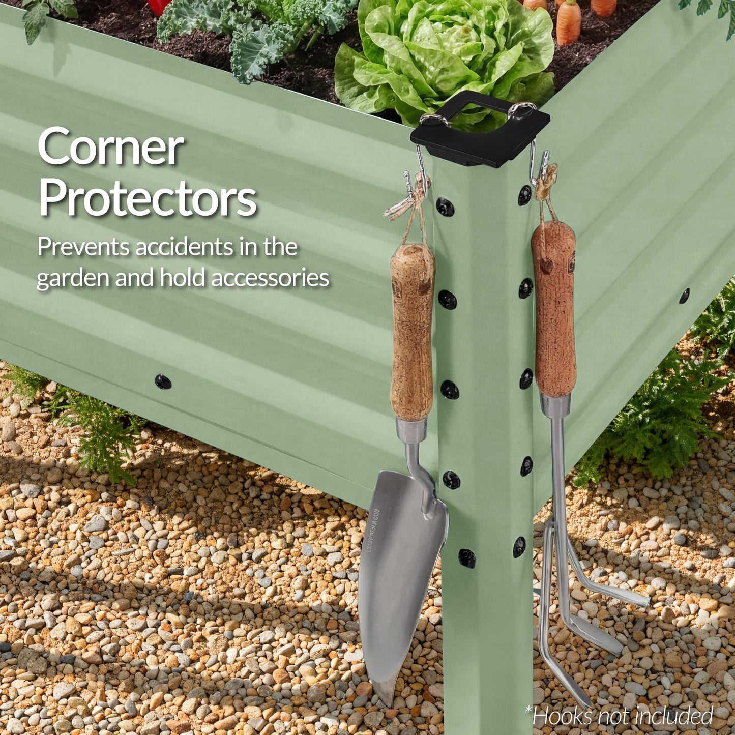 Best Choice Products 48x24x30in Galvanized Raised Garden Bed, Metal Elevated Planter Box, Vegetable Garden for Backyard, Patio, Balcony, 100% Non Toxic Materials - Sage Green
