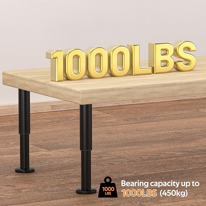 Wlrrcwdttc 6 Pcs Adjustable Height Bed Support Legs