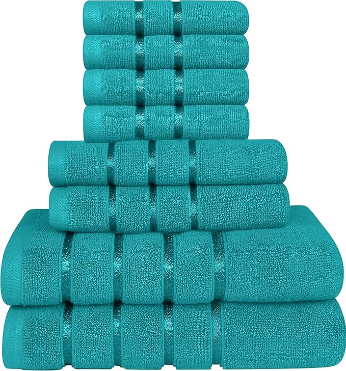 Utopia Towels 8 Piece Luxury Towel Set, 2 Bath, 2 Hand, and 4 Wash Cloths