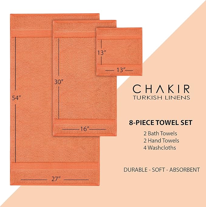 Chakir Turkish Linens | Hotel & Spa Quality 100% Cotton Premium Turkish Towels