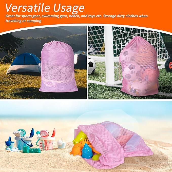 Polecasa Heavy Duty Diamond Large Mesh Laundry Bag