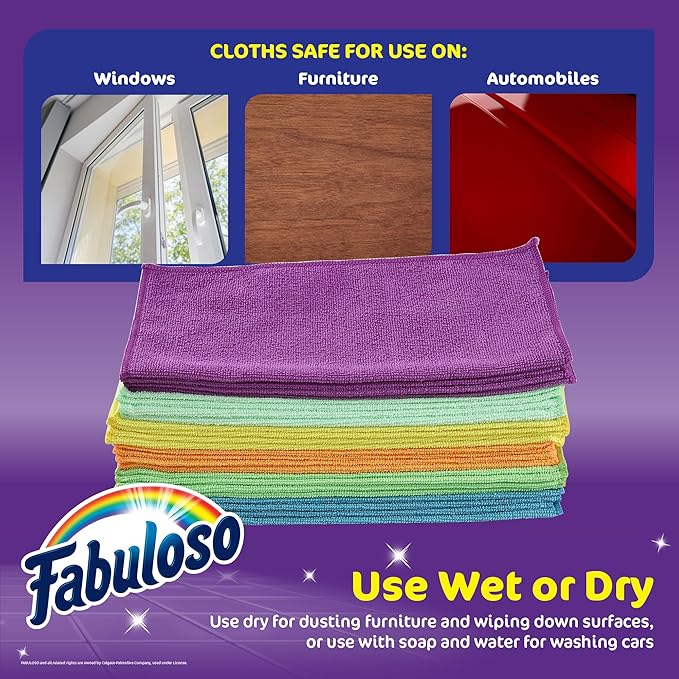 Fabuloso Microfiber Cleaning Cloths