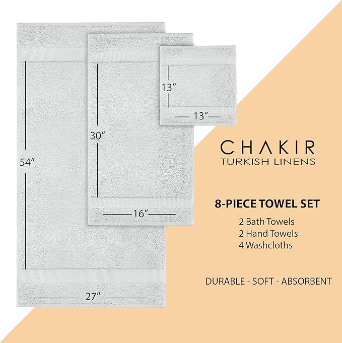 Chakir Turkish Linens | Hotel & Spa Quality 100% Cotton Premium Turkish Towels