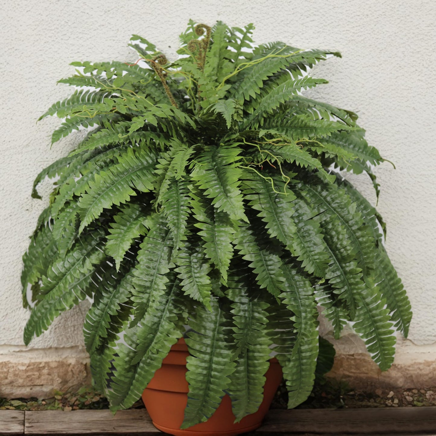 Cotlux Large Artificial Fern for Outdoors, 100 Branches Fake Ferns Artificial Plants, Large Faux Ferns Outdoor Plants, Suitable for Planter Garden Porch Living Room Decor