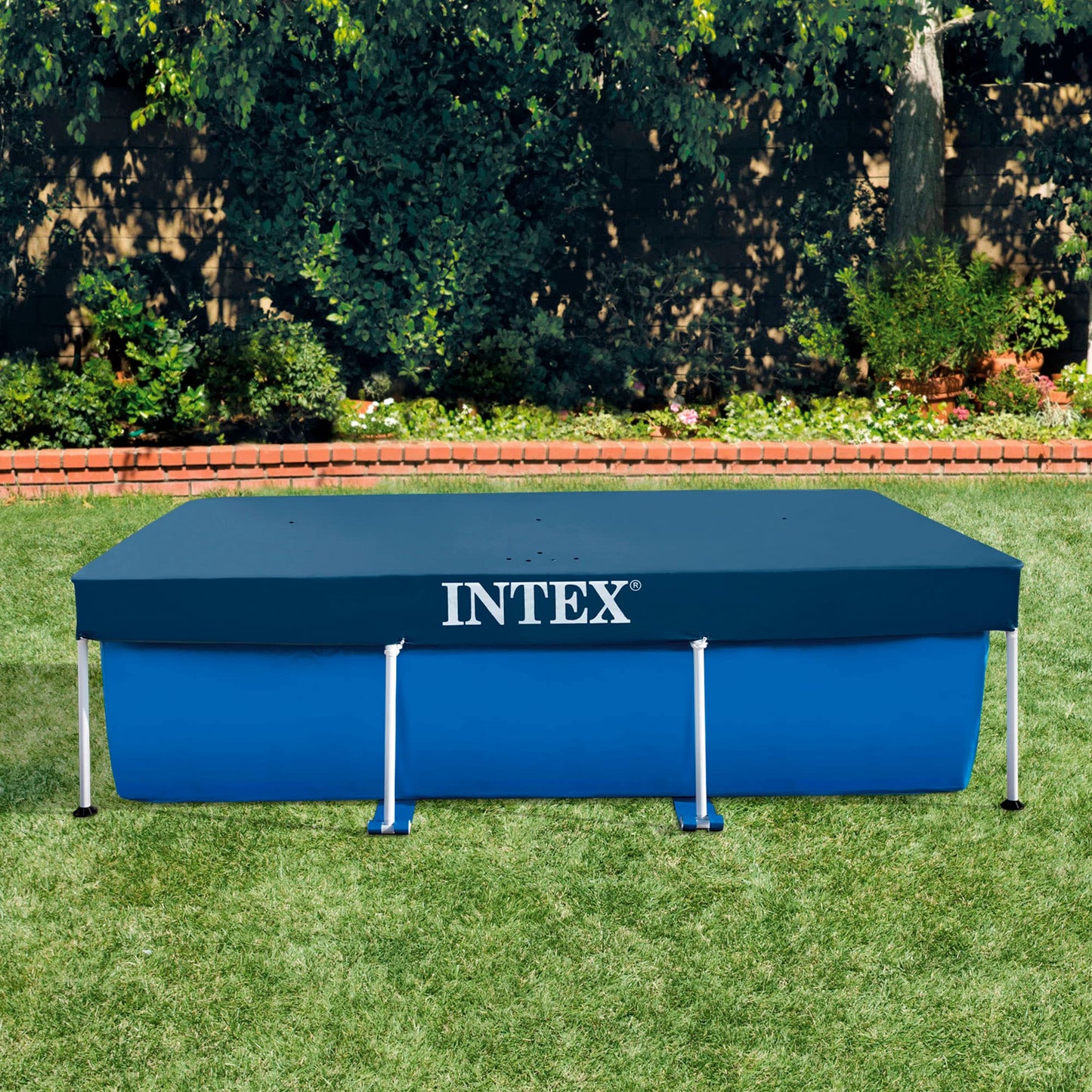 INTEX | Debris/Weather Cover for 3m x 2m Frame Pools - 28038, Rectangular, Blue