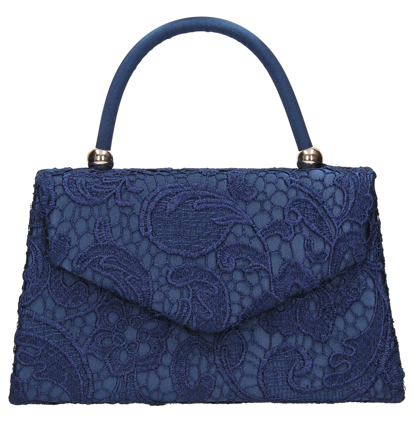 Swanky Swans Womens Jena Clutch Blue (Navy Blue) ,6.5x16x24 cm (W x H x L)
