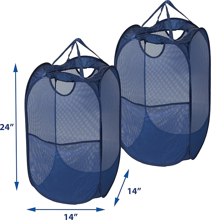 Simple Houseware Mesh Pop-Up Laundry Hamper Basket