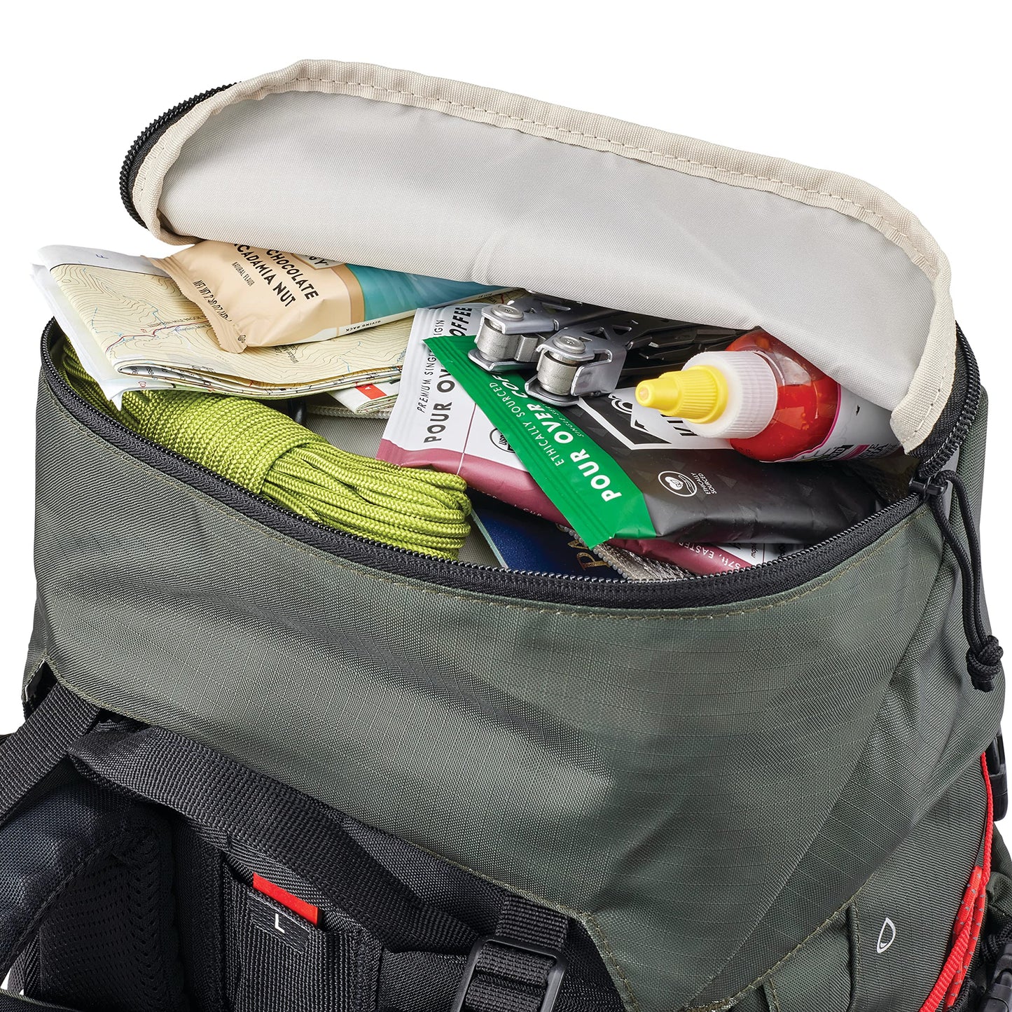 High Sierra Pathway 2.0 Backpack with Hydration Storage Sleeve, for Hiking, Biking, Camping, Traveling, Forest Green/Black, 60L