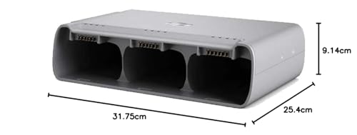 DJI Mini 2 Two-Way Charging Hub - Drone Battery Charging Hub, Recharge up to 3 Batteries Simultaneously, Power Adapter, Compact and Portable, Power Bank - Silver