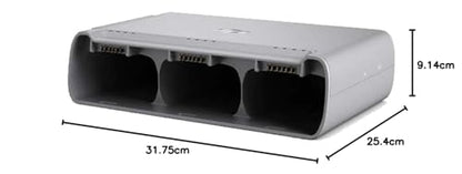DJI Mini 2 Two-Way Charging Hub - Drone Battery Charging Hub, Recharge up to 3 Batteries Simultaneously, Power Adapter, Compact and Portable, Power Bank - Silver