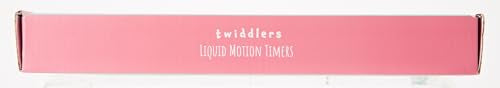 THE TWIDDLERS 5 Liquid Motion Timers Sensory Timer Hourglasses - 14cm, 5 Colours - Kids Water Bubble Lava Lamp Calming Sensory Toys for Autism, Stress Relief, Relaxation, ADHD