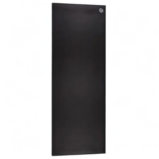 Manduka GRP Adapt Hot Yoga Mat - For Women and Men, Durable, Non Slip Grip, Sweat Resistant, 5mm Thick, 71 Inch, Jet Black