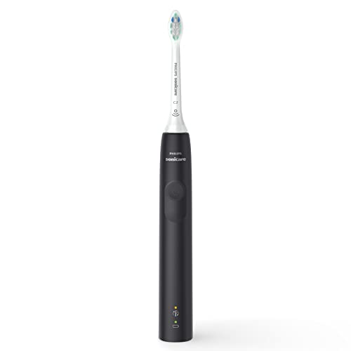 Philips Sonicare 4100 Rechargeable Electric Toothbrush, with Pressure Sensor, 2 Intensity Settings, SmarTimer and QuadPacer, 14-Day Battery Life, Deep Pink, Model HX3681/26