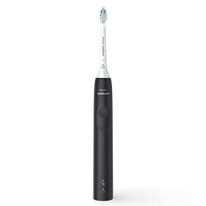 Philips Sonicare 4100 Rechargeable Electric Toothbrush, with Pressure Sensor, 2 Intensity Settings, SmarTimer and QuadPacer, 14-Day Battery Life, Deep Pink, Model HX3681/26