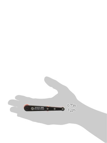 ENGINEER dr-55 Ratchet Screwdriver, Red/Black
