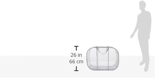 Whitmor Pop & Fold, Paloma Gray Laundry Sorter