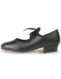 Roch Valley Low Heel PU Tap Shoes 1 Black
