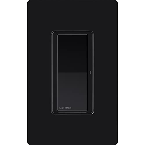 Lutron Claro Smart Light Switch for Caseta Lighting, for LED Lights, Fans, 5 Amp, Single-Pole/3-Way, Neutral Required, DVRF-5NSS-WH-2, White, 2 Pack