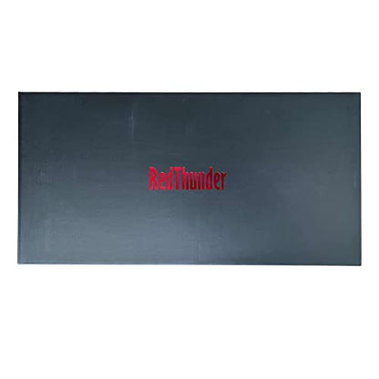 RedThunder K10 Wireless Gaming Keyboard and Mouse Combo, LED Backlit Rechargeable 3800mAh Battery, UK Layout Mechanical Feel Keyboard + 7D 3200DPI Mice for PC Gamer (Black)