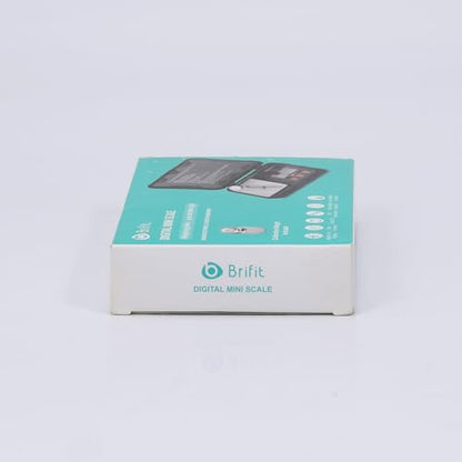 Brifit Digital Pocket Scale, Precision Mini Scale with Backlit LCD, PCS, Tare Function, 200g/0.01g Digital Scale with 50g Calibration Weights for Chiristmas Gift (Batteries, Tweezers Included)