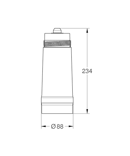 GROHE Blue S-Filter Cartridge - Replacement Filter for Blue and Red Water Systems for Fresh Filtered Water, Reduces Limescale and Heavy Metals, Capacity 600 Litre, 40404001