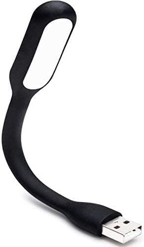 USB LED Light Lamp for Power Bank (10 PCS) Portable Eye Care Mini Night Light with Flexible Arm, USB Gooseneck Reading Lamps Book Light,Compatible for Desktop, Notebook Laptop (10-Black)