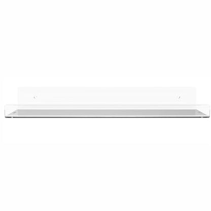 15 Inch Clear Acrylic Shelves for Wall,4 Pcak Wall Mounted Floating Shelves for Bathroom,Bedroom,Renter Friendly,Kids Room,Invisible Display Shelf for Lego,Funko Pop,Collectibles,Perfume,Bookshelf