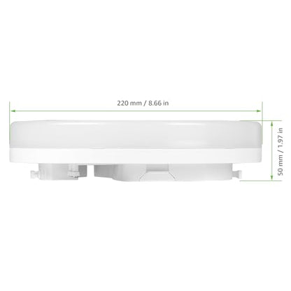Lepro Bathroom Light, 15W 1500lm Ceiling Lights, 100W Equivalent, Waterproof IP54, Small, Dome, Modern, Flush Ceiling Light for Kitchen, Bulkhead, Toilet, Porch, Bedroom, Utility Room and More
