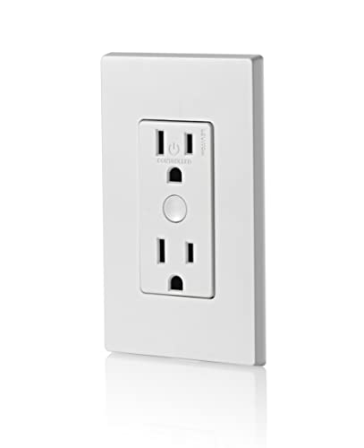 Leviton Decora Smart Switch, Wi-Fi 2nd Gen, Neutral Wire Required, Works with Matter, My Leviton, Alexa, Google Assistant, Apple Home/Siri & Wired or Wire-Free 3-Way, D215S-1RW, White